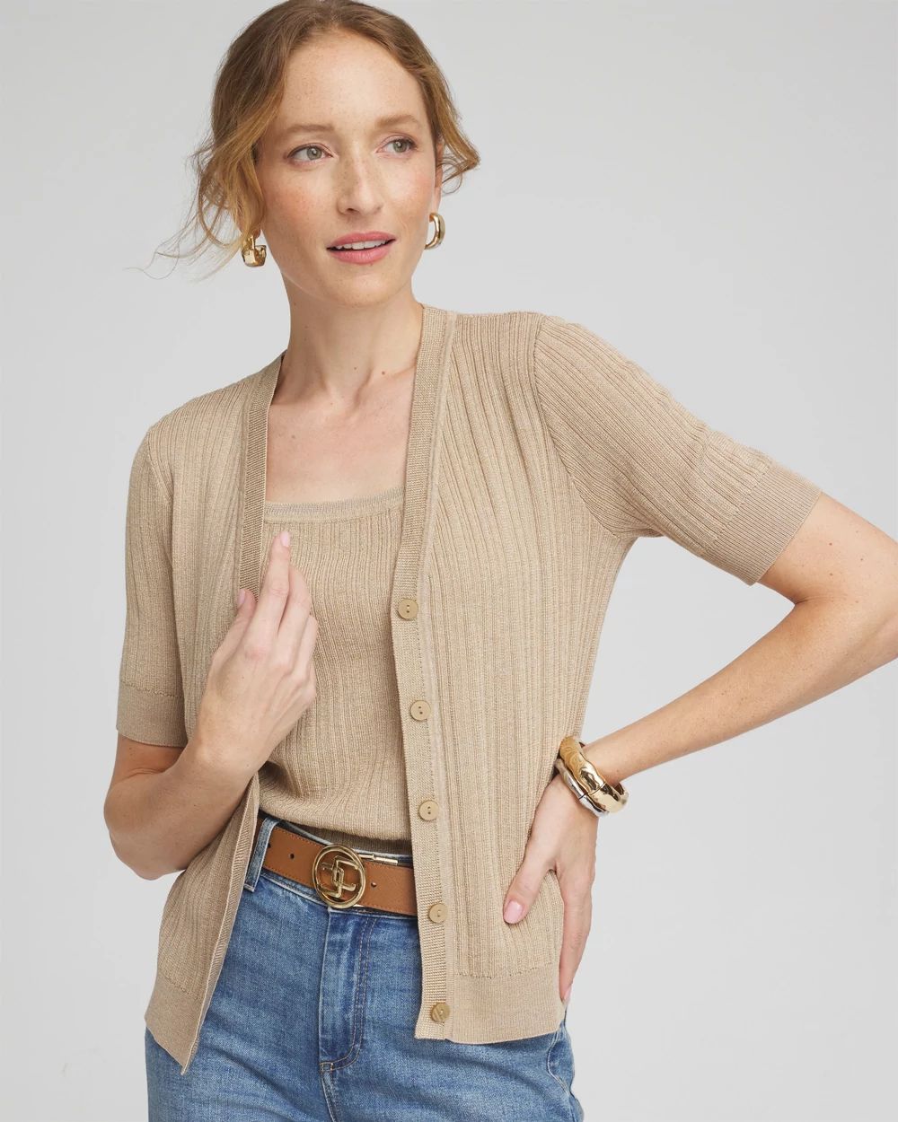 YOKE | 7G ALPACA WOOL CARDIGAN RIB STITCH KNIT(DARK NAVY